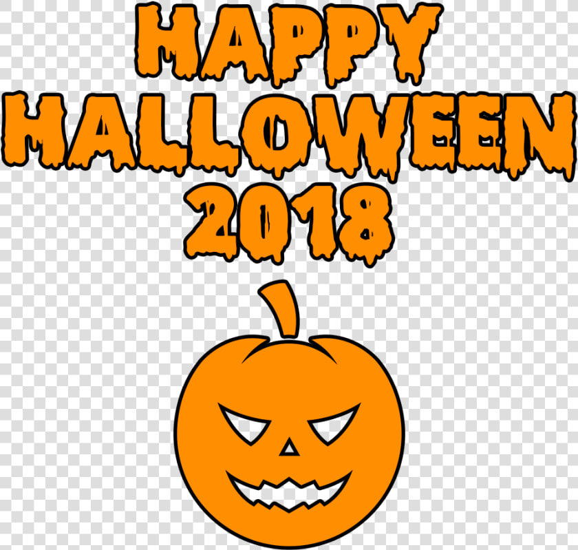 Happy Halloween 2018 Clipart   Halloween 2018 Clipart  HD Png DownloadTransparent PNG