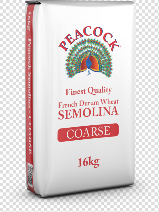 Peacock Semolina Coarse 16kg   Raw Milk  HD Png DownloadTransparent PNG