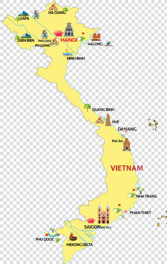 Things To Do In Vietnam   Vietnam Map Things To Do  HD Png DownloadTransparent PNG