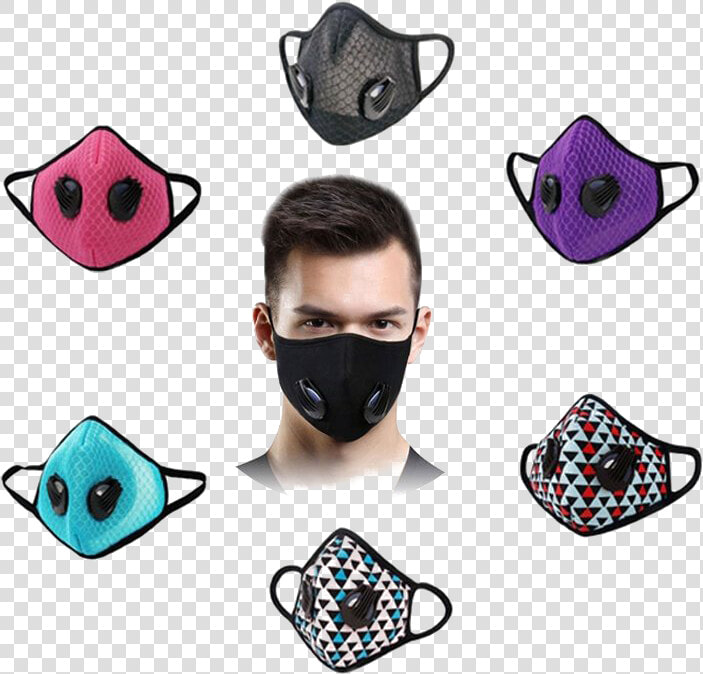 Black Medical Mask Transparent Background   N95 Mask Reusable  HD Png DownloadTransparent PNG