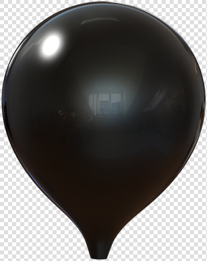 Black Indoor Balloon 12in   Sphere  HD Png DownloadTransparent PNG