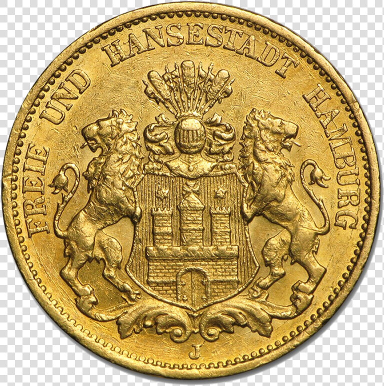 20 Mark Hanseatic Town Hamburg Gold Coin   Byzantine Emperor Isaac I Komnenos  HD Png DownloadTransparent PNG