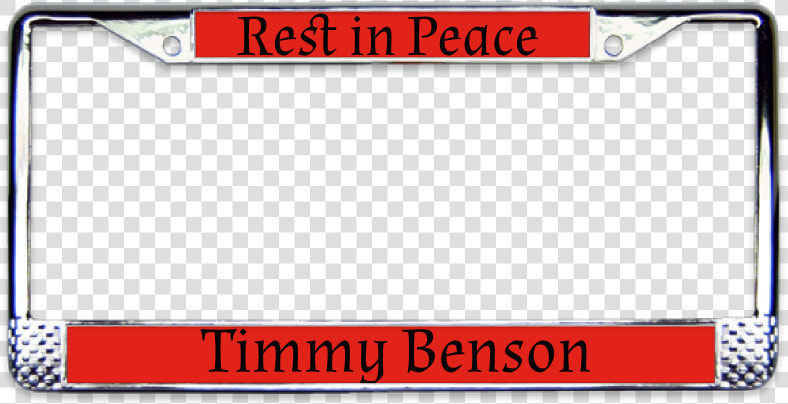 Rip Chrome License Plate Frame   Vehicle Registration Plate  HD Png DownloadTransparent PNG