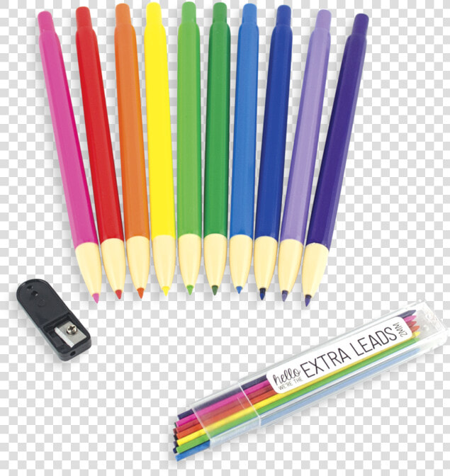 Rainbow Colored Pencils Mechanical  HD Png DownloadTransparent PNG