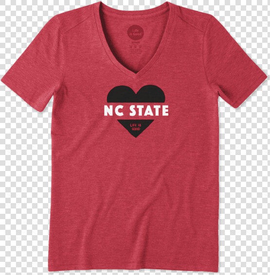 Women S Nc State Wolfpack Heart Knockout Cool Vee   Asu Mom Shirt  HD Png DownloadTransparent PNG