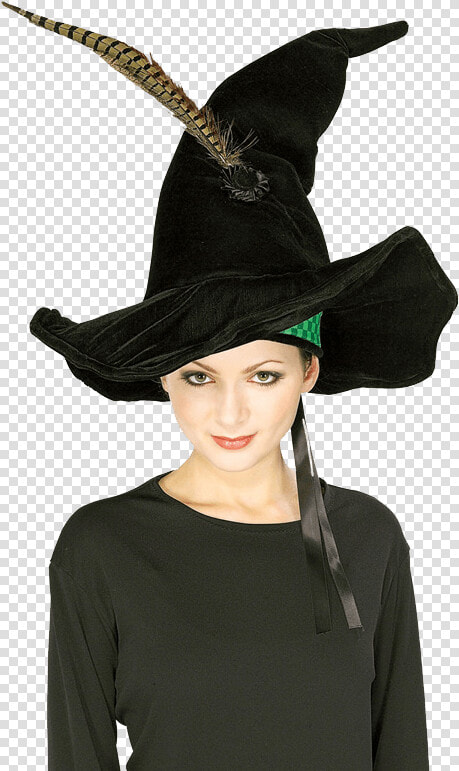 Mcgonagall S Hat With Feather From Harry Potter   Minerva Mcgonagall Hat  HD Png DownloadTransparent PNG