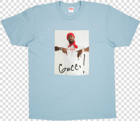 Supreme Gucci Mane Tee   Gucci Mane T Shirt Yellow  HD Png DownloadTransparent PNG