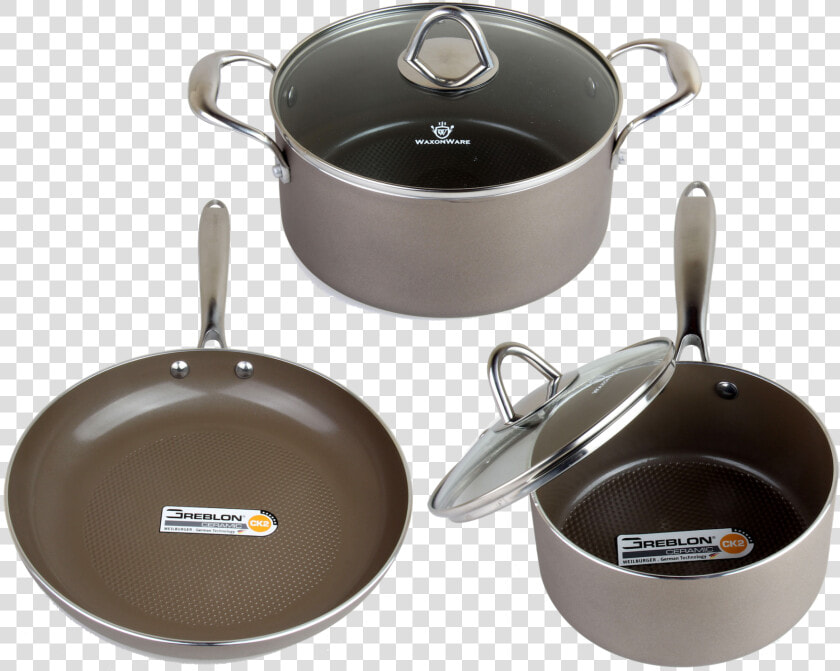 Frying Pan And Saucepan Set  HD Png DownloadTransparent PNG