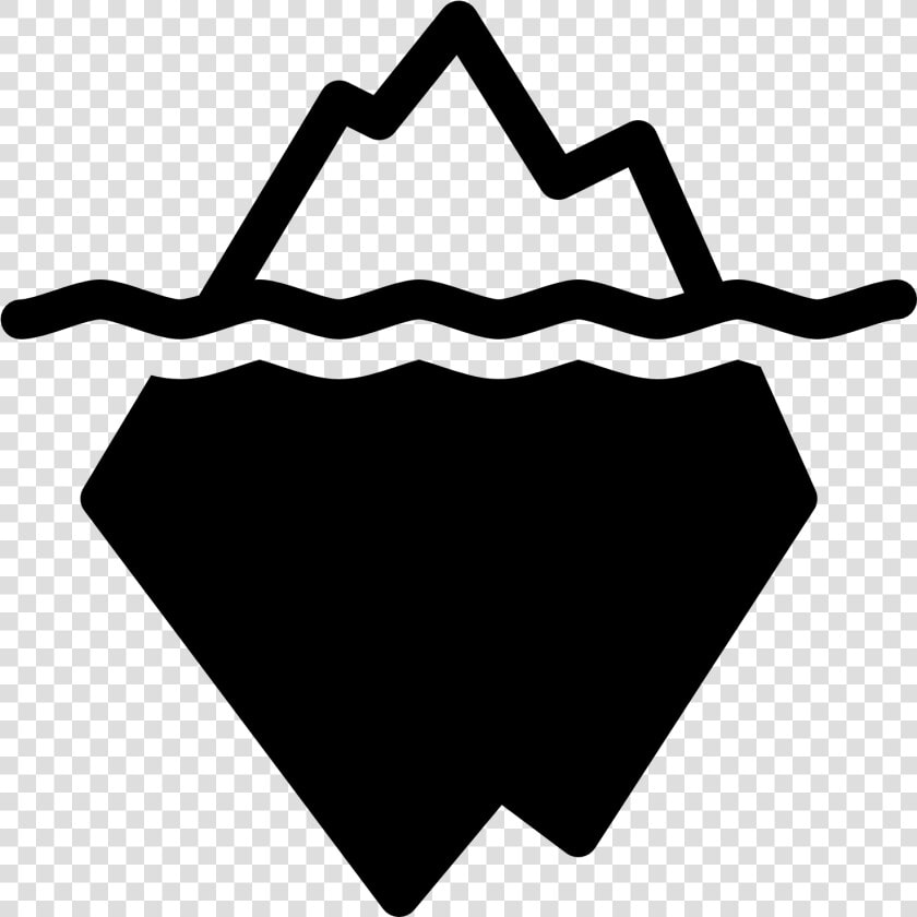 Iceberg Vector Black And White  HD Png DownloadTransparent PNG