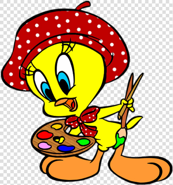 Tubes Titi Cute Clipart  Tweety  Looney Tunes  Scrapbook   Good Morning Roses Cartoon  HD Png DownloadTransparent PNG