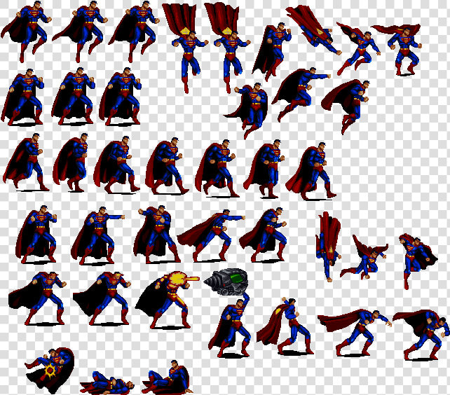 Superman Sprite  Hd Png Download   Png Download   Sprite Mario Png  Transparent PngTransparent PNG