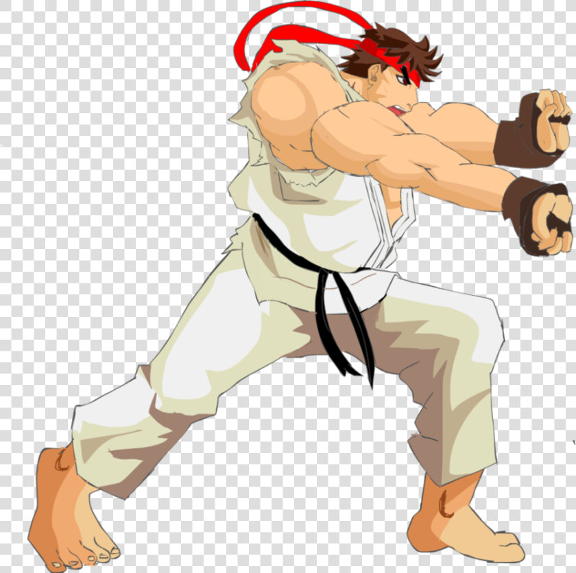 Ryu Hadouken Png   Street Fighter Hadouken Pose  Transparent PngTransparent PNG