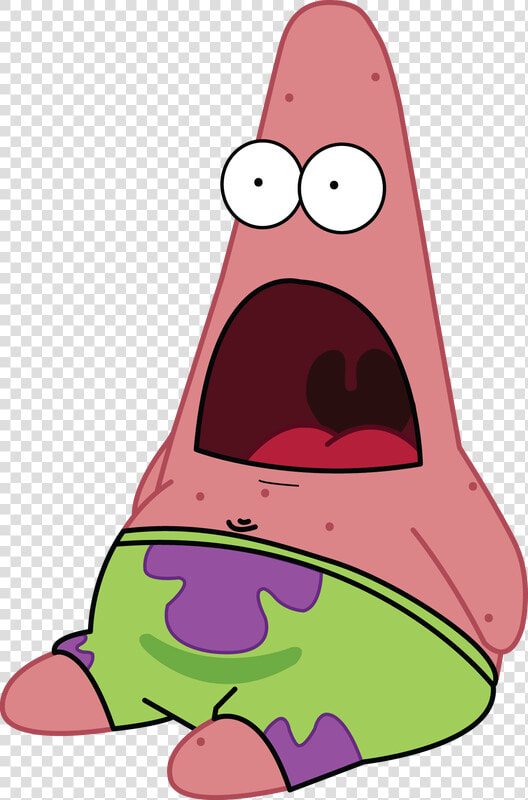 Patrick Star Shocked Clipart   Png Download   Patrick Star Derp  Transparent PngTransparent PNG