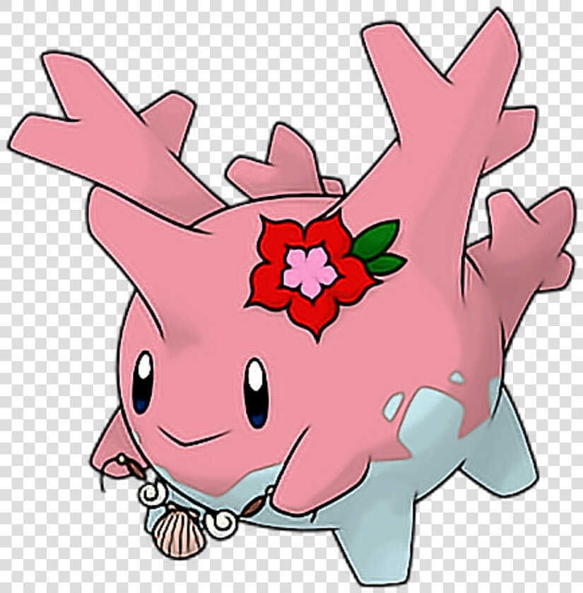 Pokemon Corsola Pink Cute Freetoedit   Cute Rock Types Pokemon  HD Png DownloadTransparent PNG