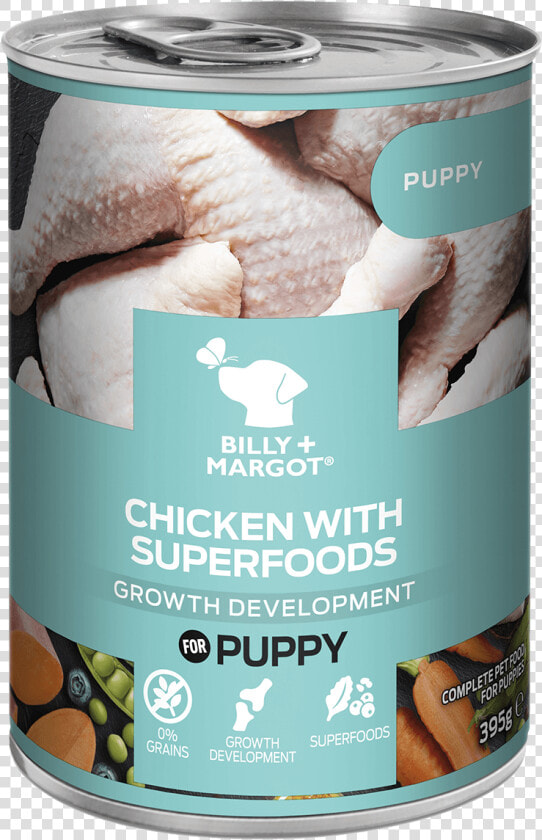 Billy Margot Chicken With Superfoods Puppy Food Pouch  HD Png DownloadTransparent PNG