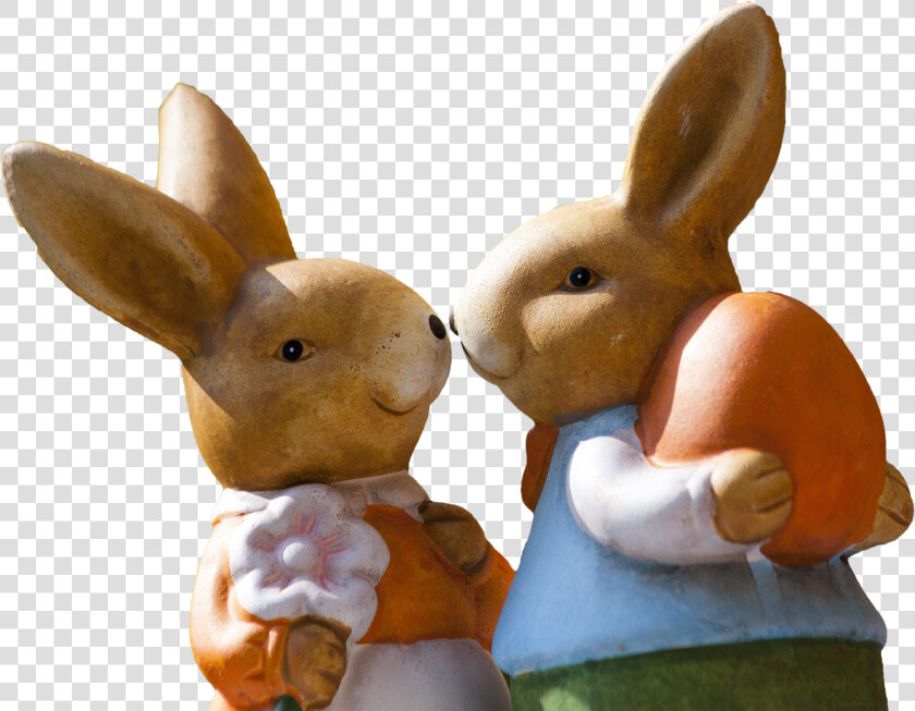 Free Cute Easter Rabbit Couple Png Image   Easter Bonnet On A Rabbit  Transparent PngTransparent PNG