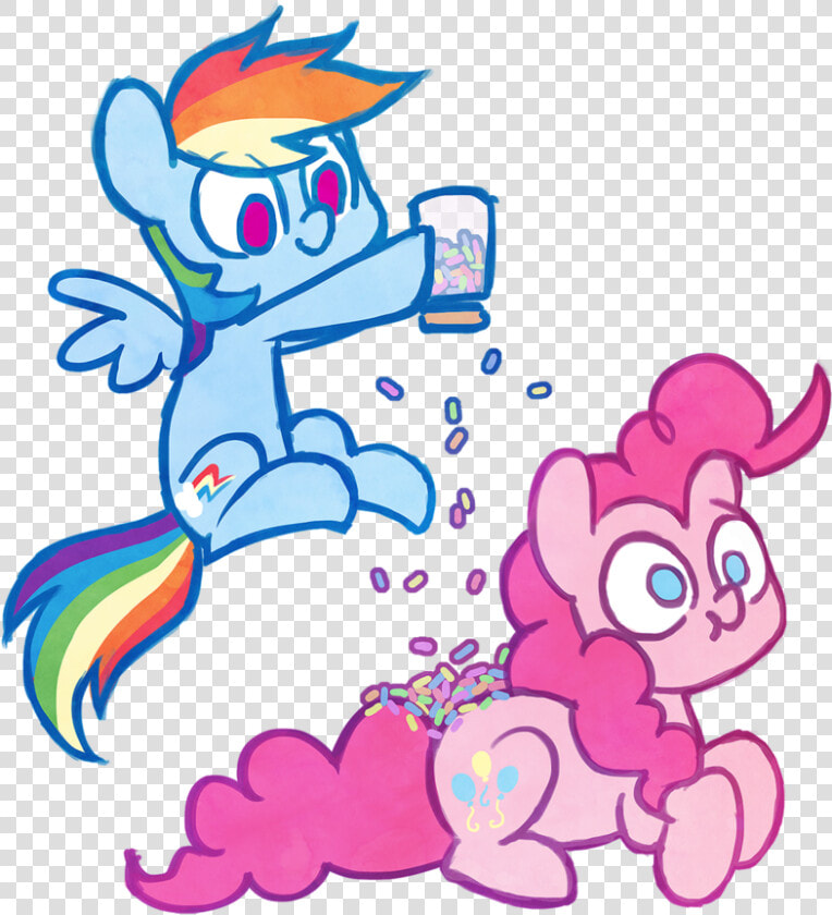 Artist Celebi Yoshi   Rainbow Dash Pinkie Pie Pony  HD Png DownloadTransparent PNG