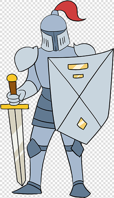 Knight Clipart Simple   Knight Armor Drawing Easy  HD Png DownloadTransparent PNG