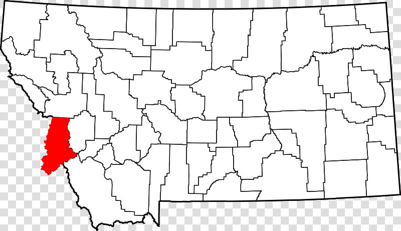 Map Of Montana Highlighting Ravalli County   Dawson County Montana Map  HD Png DownloadTransparent PNG