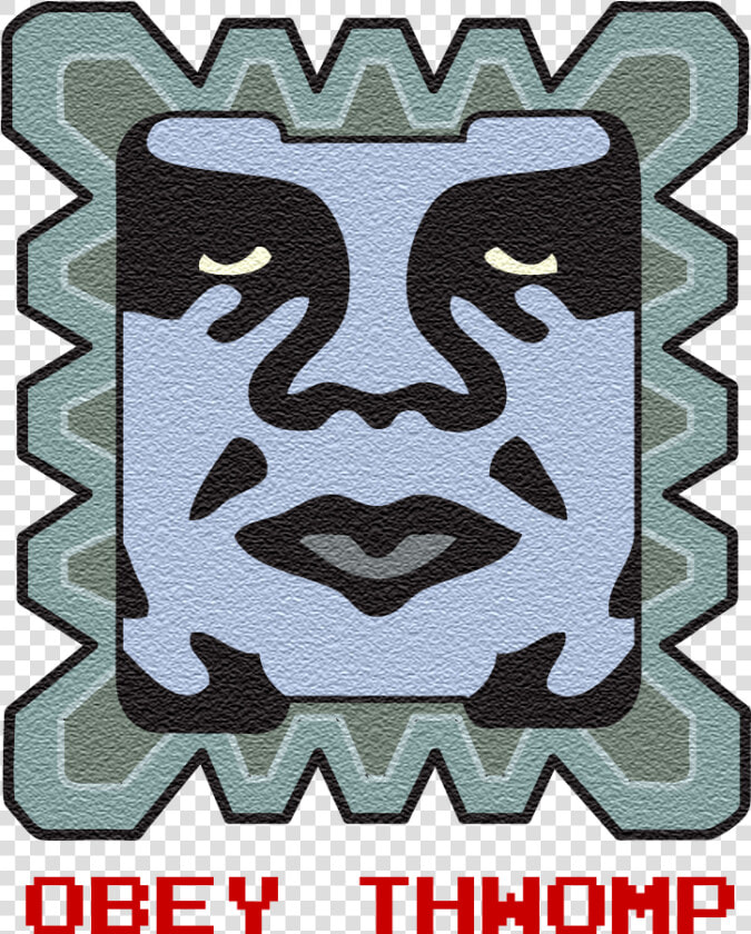 Obey Thwomp   Andre The Giant Graphic  HD Png DownloadTransparent PNG