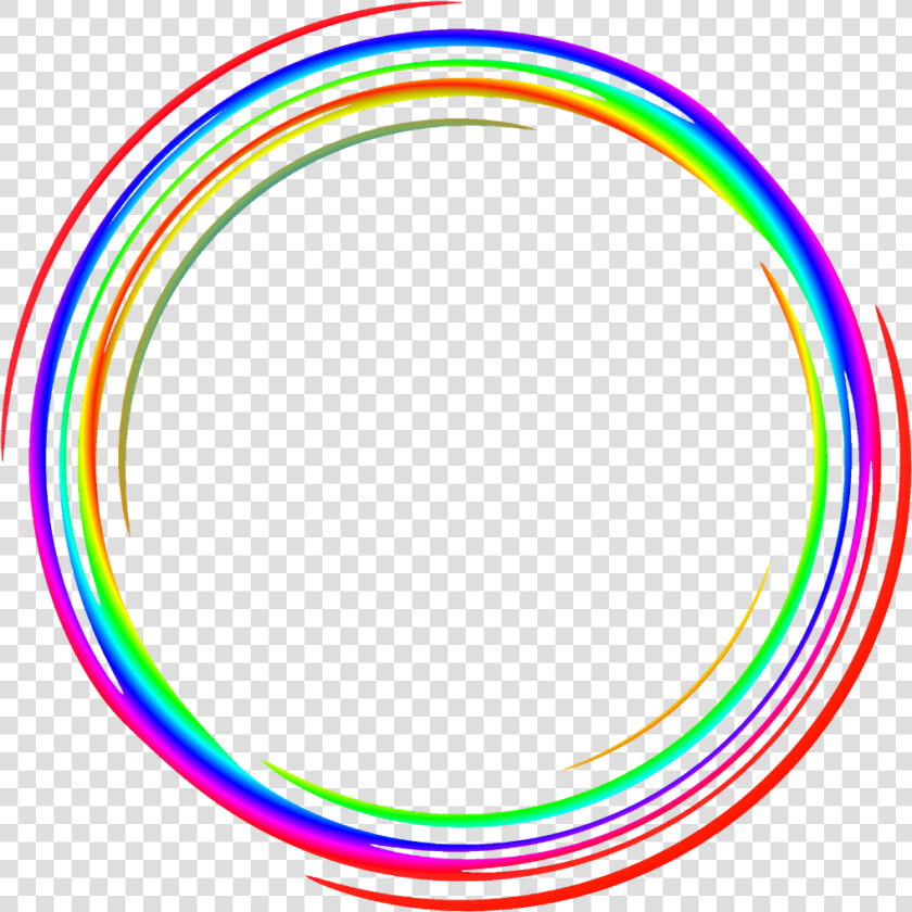 Round Frames Frame Border Borders Colorful Rainbow   Circle  HD Png DownloadTransparent PNG