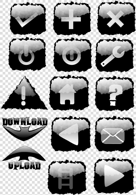 Black Torn Ed Buttons Svg Clip Arts   Clip Art  HD Png DownloadTransparent PNG