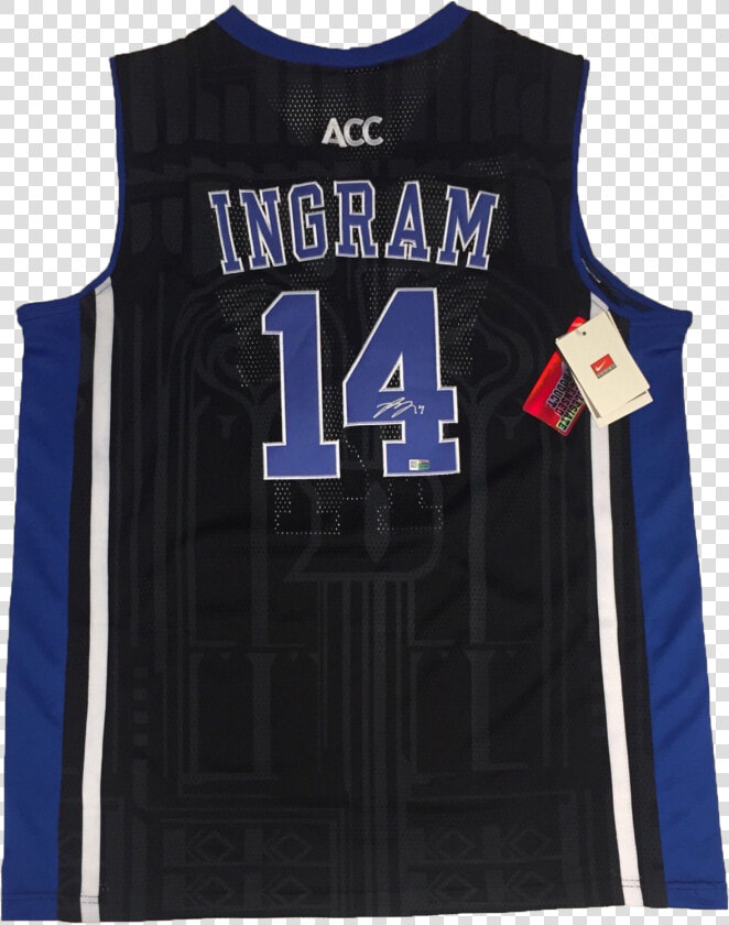 Brandon Ingram Autographed Black Duke Blue Devils Basketball   Vest  HD Png DownloadTransparent PNG