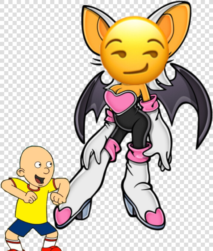 Emoji Face Goanimate Sonicx Caillou Rougethebat   Rouge The Bat  HD Png DownloadTransparent PNG