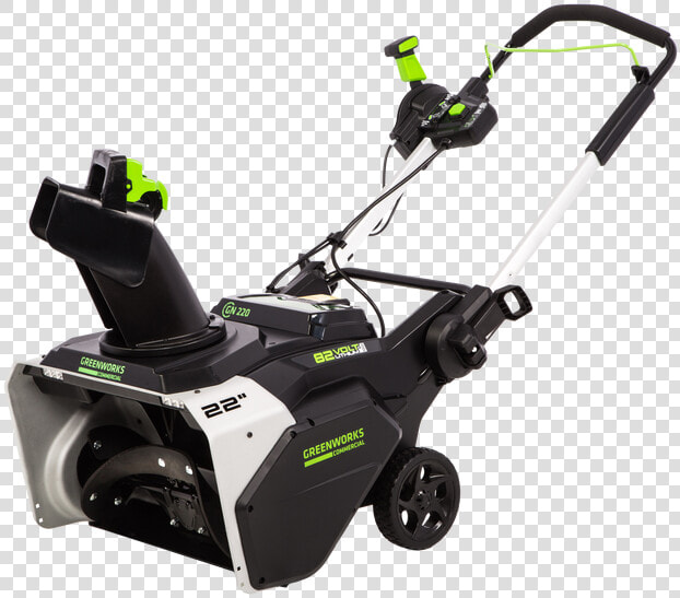 Commercial Greenworks Single Stage Snowblower Title   Greenworks 82v Snow Blower  HD Png DownloadTransparent PNG