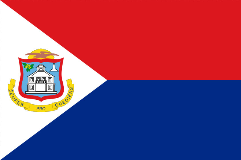 Sx Sint Maarten Dutch Part Flag Icon   Sint Maarten Flag Map  HD Png DownloadTransparent PNG