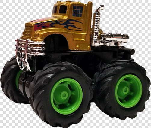 Dc106 Mini Monster Truck Gold Ang   Tractor  HD Png DownloadTransparent PNG