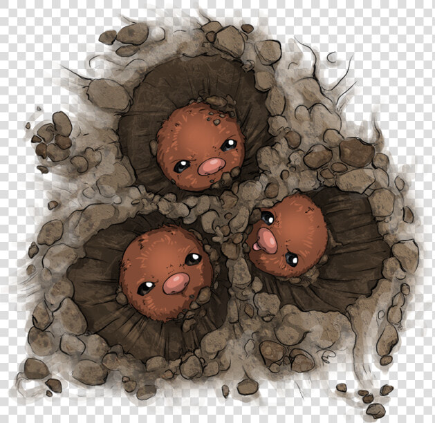 Dugtrio Used Dig By Scowlingelf   Cake  HD Png DownloadTransparent PNG