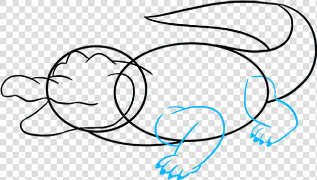 How To Draw An Alligator   Line Art  HD Png DownloadTransparent PNG