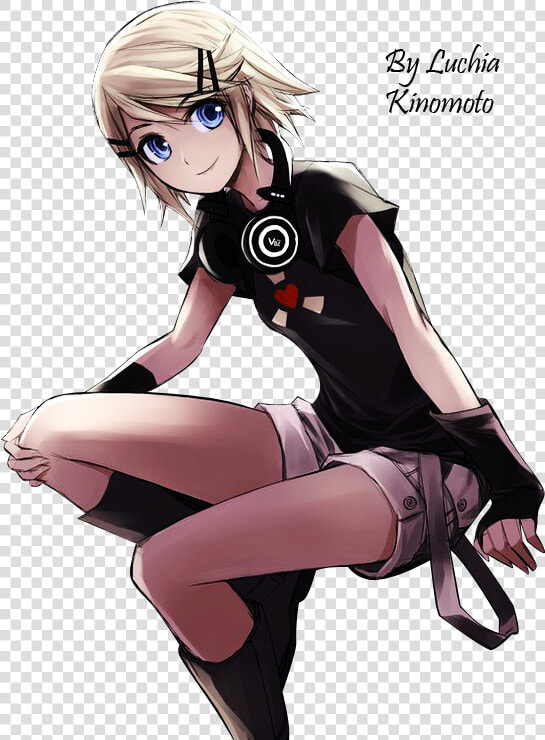 Chica Anime Sentada Png  Transparent PngTransparent PNG