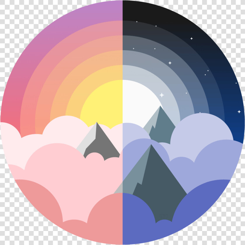 Day And Night The   Clipart Half Moon Half Sun  HD Png DownloadTransparent PNG