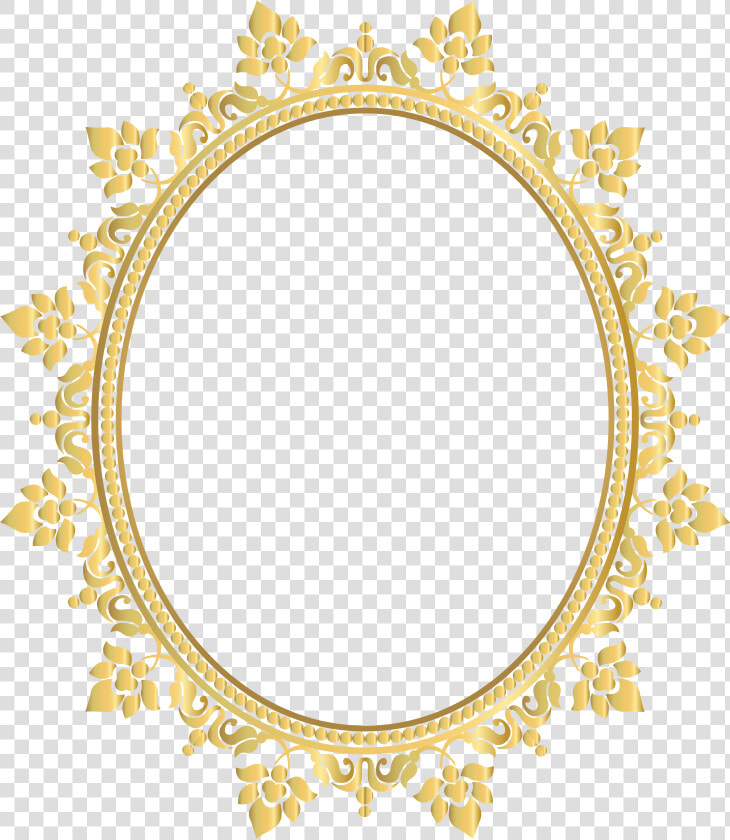 Golden Gold Frame Frame Borders Border Round Circle  HD Png DownloadTransparent PNG