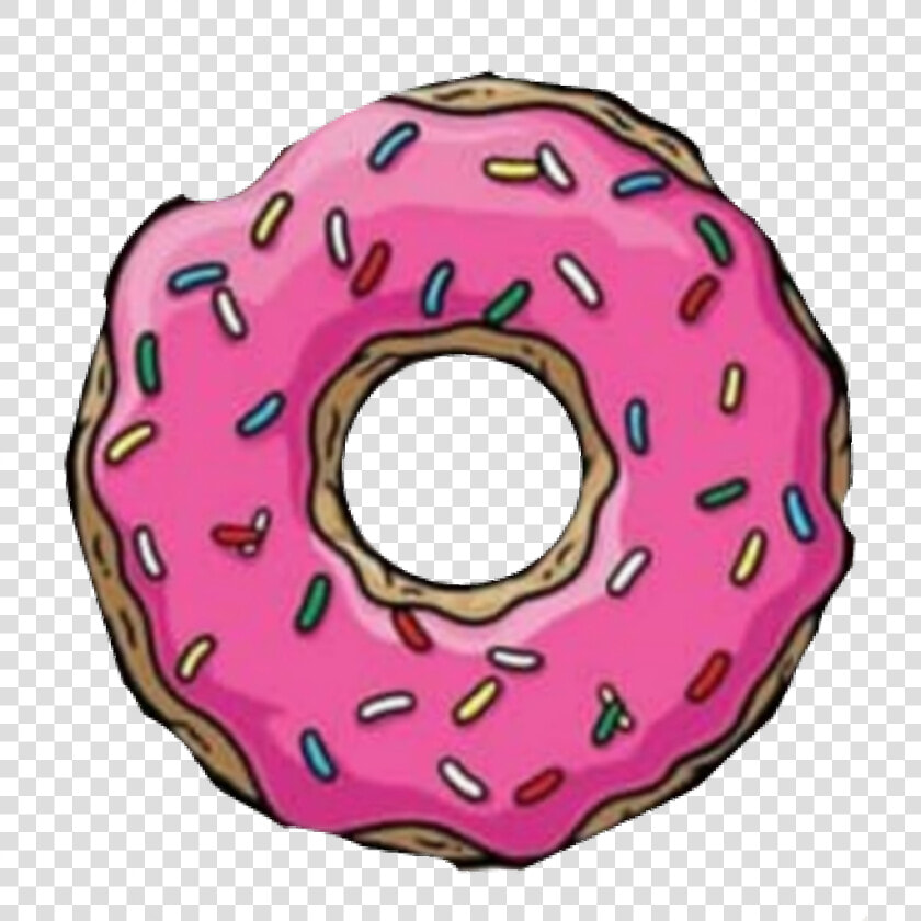 Donut Emoji Tumblr Donas Dona Donuts Pink Donut   Donut Simpsons  HD Png DownloadTransparent PNG