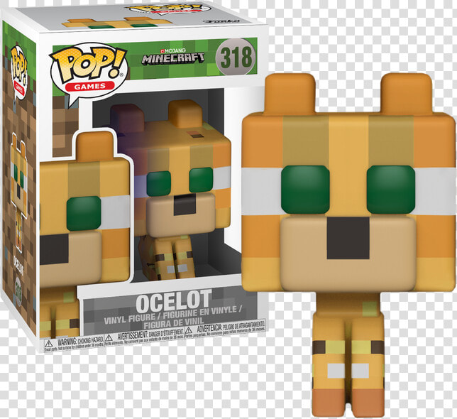 Ocelot Funko Pop Vinyl Figure   Figurine Pop Minecraft Ocelot  HD Png DownloadTransparent PNG