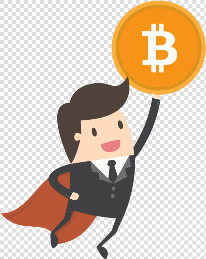 Flying Bitcoin Guy   Wealth Report 2018 India  HD Png DownloadTransparent PNG