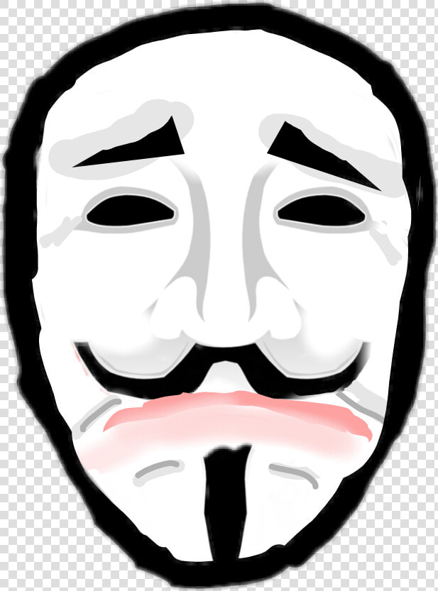  vendettasadmask  sad  mask  drama  anonymous   V For Vendetta Happy Sad  HD Png DownloadTransparent PNG