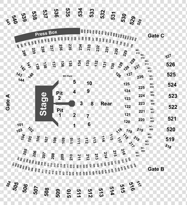 Seat Number Heinz Field Seating Chart With Rows  HD Png DownloadTransparent PNG