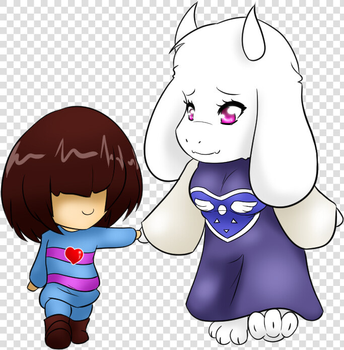 Undertale Hair Face Child Clothing Facial Expression   Undertale Toriel And Baby Frisk  HD Png DownloadTransparent PNG