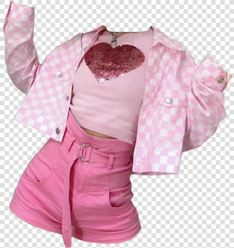  outfit  outfits  pink  skirt  heart  cute  aesthetic   Aesthetic Pink Outfits  HD Png DownloadTransparent PNG