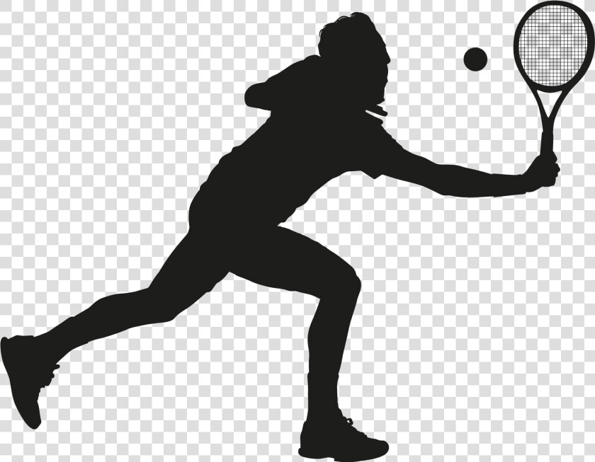 Clip Art People Playing Tennis Clipart   Cartoon Of Person Playing Tennis  HD Png DownloadTransparent PNG