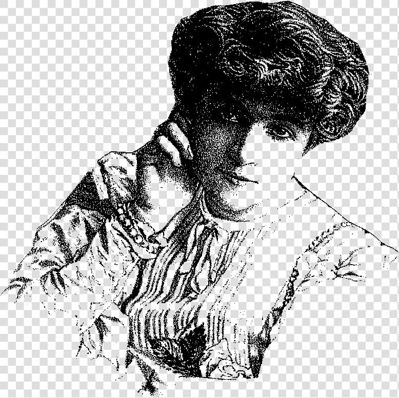 Gibson Girl Png   Woman Antique Illustration Png  Transparent PngTransparent PNG