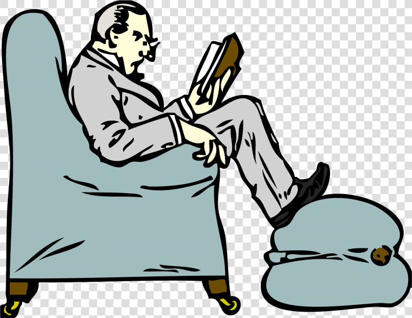 Man Reading A Book Clipart   Old Man Reading Book Clipart  HD Png DownloadTransparent PNG