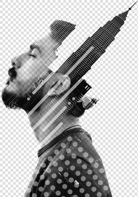 Double Exposure  Man  People  Art  Business  Guy  HD Png DownloadTransparent PNG