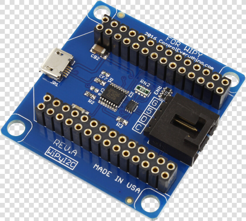 I2c Shield For Wipy With Usb Port   Electronic Component  HD Png DownloadTransparent PNG