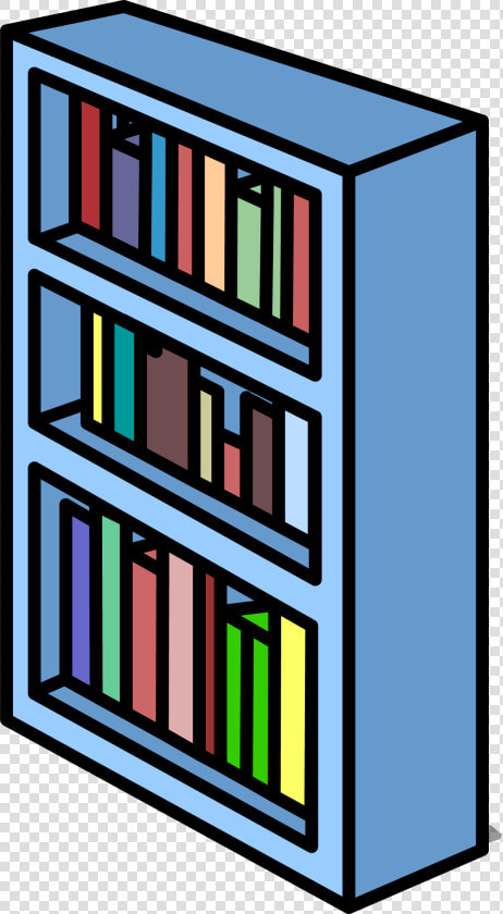 Blue Bookshelf Sprite   Bookshelf Clipart Png  Transparent PngTransparent PNG