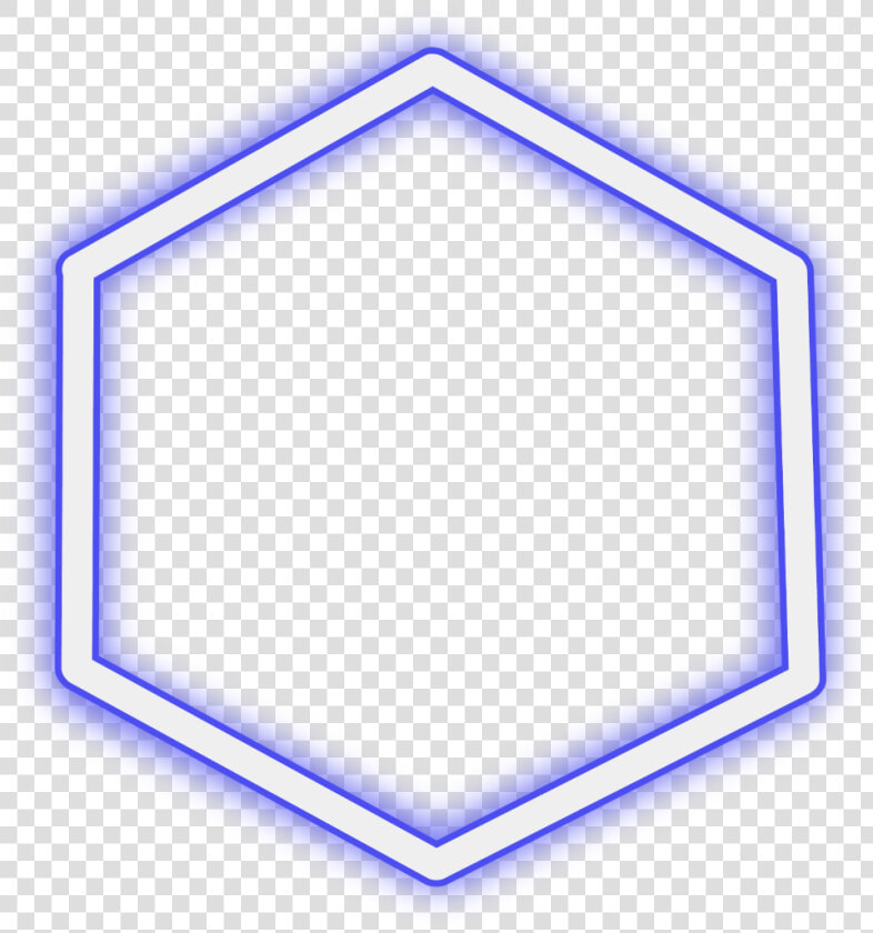  neon  hexagon  blue  round  freetoedit  circle  geometric   Octagram  HD Png DownloadTransparent PNG